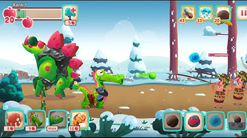 Dino Bash all levels max #63 gameplay walkthrough part 59