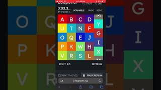 14.218 5x5 Loopover solve