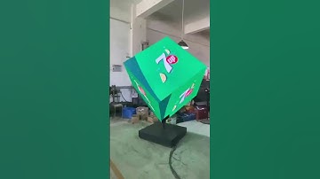 Rotary Free-Standing Magic LED Cube with 6 Faces Screens 40
