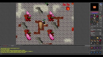 Old Tibia - Noob in Demon Parchment! LOL (7.4 2005 Pandoria)