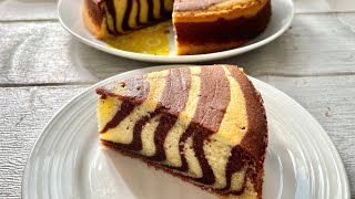 Marble Cake Recipe | Marble Butter Cake | Resepi Kek Marble