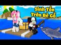 REDHOOD THỬ THÁCH 24H SINH TỒN TRÊN CHIẾC BÈ GỖ GIỮA BIỂN TRONG MINECRAFT*1 NGÀY MỀU SỐNG TRÊN BIỂN