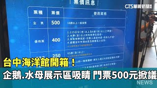台中海洋館開箱！企鵝.水母展示區吸睛　門票500元掀議｜華視新聞 20250820 @CtsTw