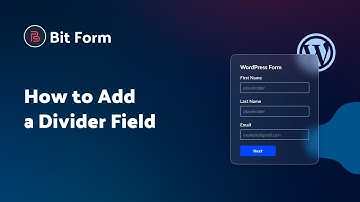 How to Add a Divider Field in Bit Form | Step-by-Step Tutorial