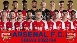 ARSENAL F.C. Squad Season 2023/24 | Arsenal FC | FootWorld