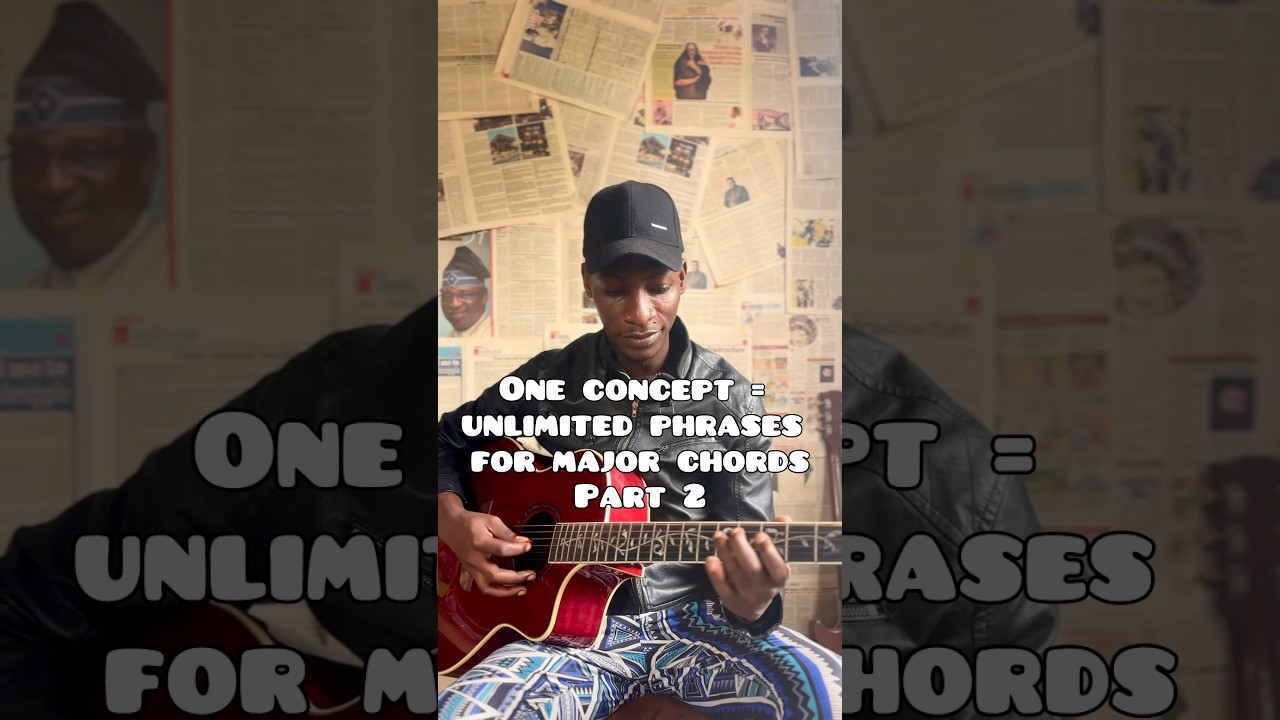 One Concept = unlimited phrases for major chords Part 2
