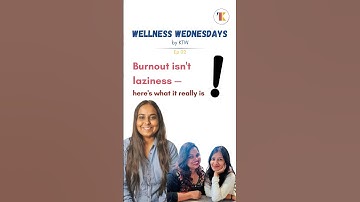 Burnout isn’t laziness-here’s what it really is| Wellness Wednesdays | Sirisha | KnowThyWithin | Ep2
