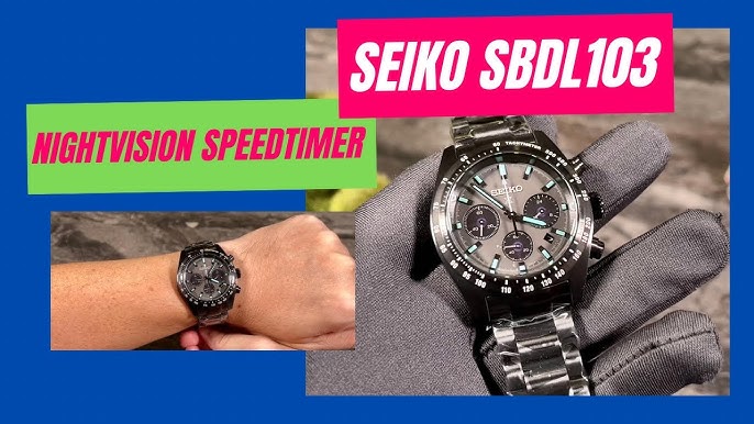 Reloj Seiko SSC917P1 Prospex black series speedtimer solar