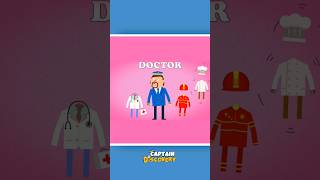 Learn Professions With Captain Discovery👨‍⚕️ | #shorts #learningvideosforpreschool