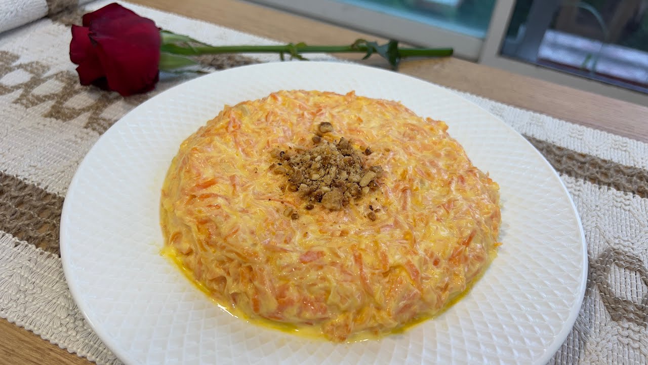 How to make yogurt carrot tarator in 2 minutes easy appetizer recipe