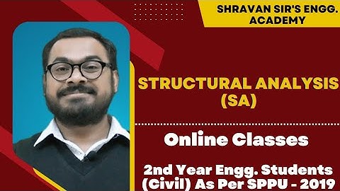 Static Indeterminacy/ Redundancy -Structural Analysis|SPPU|Mpsc/WCD/BMC/By Shravan Sir