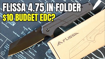 Best Budget EDC? - $10 Flissa 4.75 Inch Folding Pocket Knife Unboxing, First Impressions & Overview