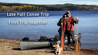 3 Day LATE FALL Canoe Trip in Northern Algonquin | Our First Trip Together | Fall 2020 Part 1