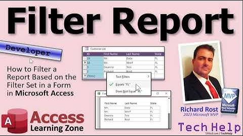 Cara Memfilter Laporan Berdasarkan Set Filter dalam Formulir di Microsoft Access