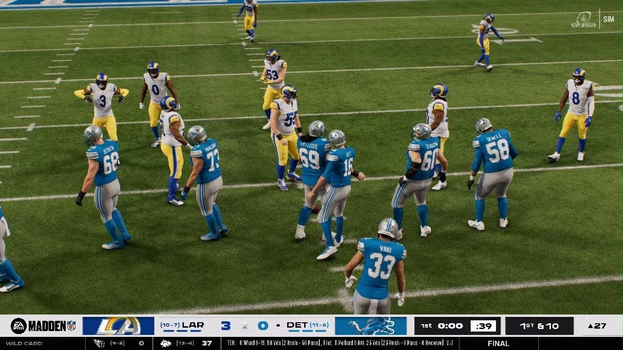 NFC Wild Card Rams at Lions