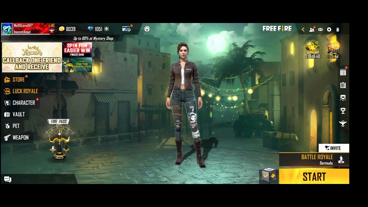 free fire green criminal spin