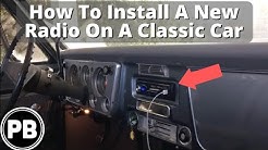 How To Install a New Radio In Any Classic Car 