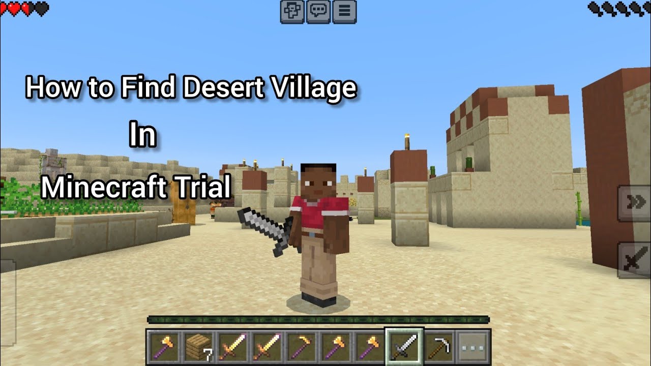 How to Find Desert Village in Minecraft Trial 😱 | Minecraft Trial - YouTube