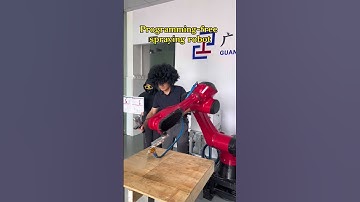 The spraying robot can be operated after watching it once #industrial robot#spraying robot#author