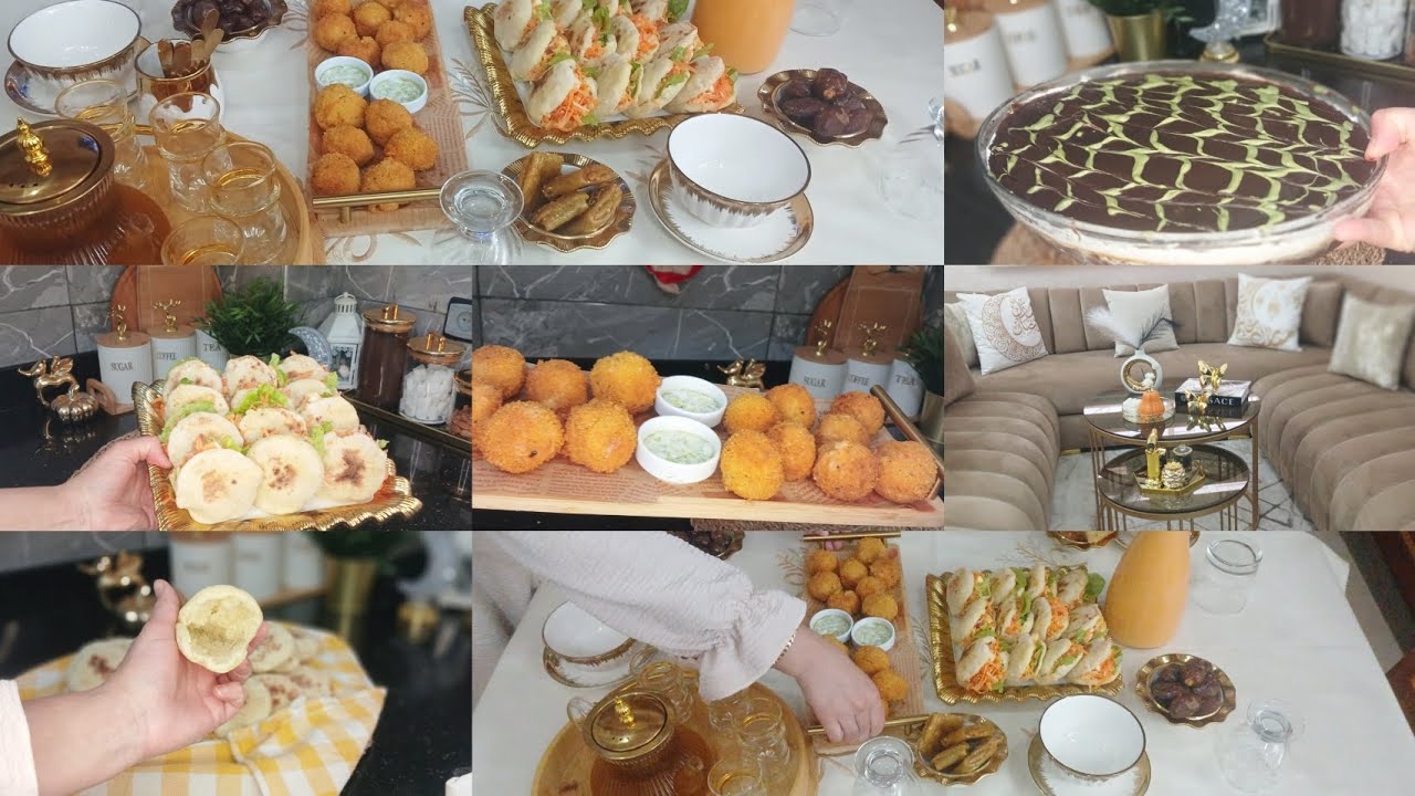 روتين رمضاني🌙فطور اليوم الرابع🌙وصفات متنوعة/تحلية بكريمة لبسطاش/وجبت ليك السر باش ميطرطقوش  لكروكيط