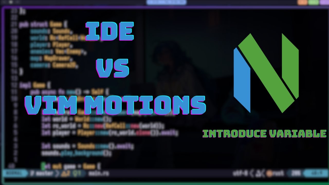 IDE vs Vim Motions - Introduce variable #vim #nvim #programming #shorts ...