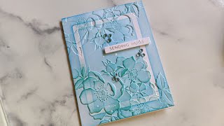 No Mistakes In Card Making Right??? - More Embossing Folder Fun