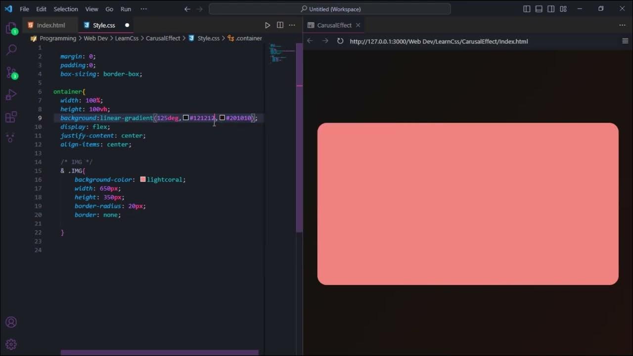 🚀 Carousel Effect Tutorial | HTML CSS Animation - YouTube