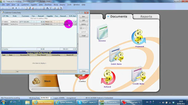A043 Supplier Contra - SQL Accounting Software