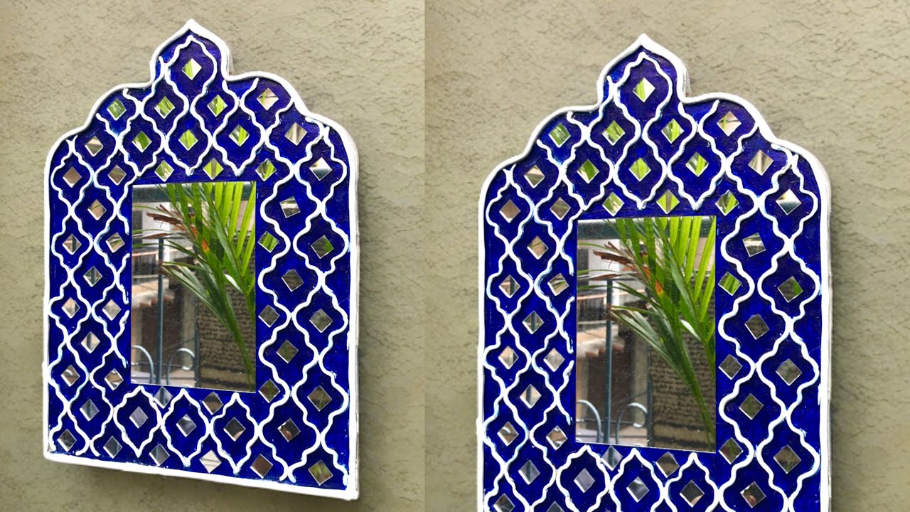 Jharokha Wall Art | Mirror wall hanging | Lippan Art | mirror work| Wall mirror Art 