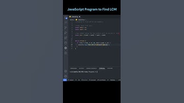 JavaScript Program to Find LCM  #codesecret #youtubeshort #viralshort #programming #coding #learning