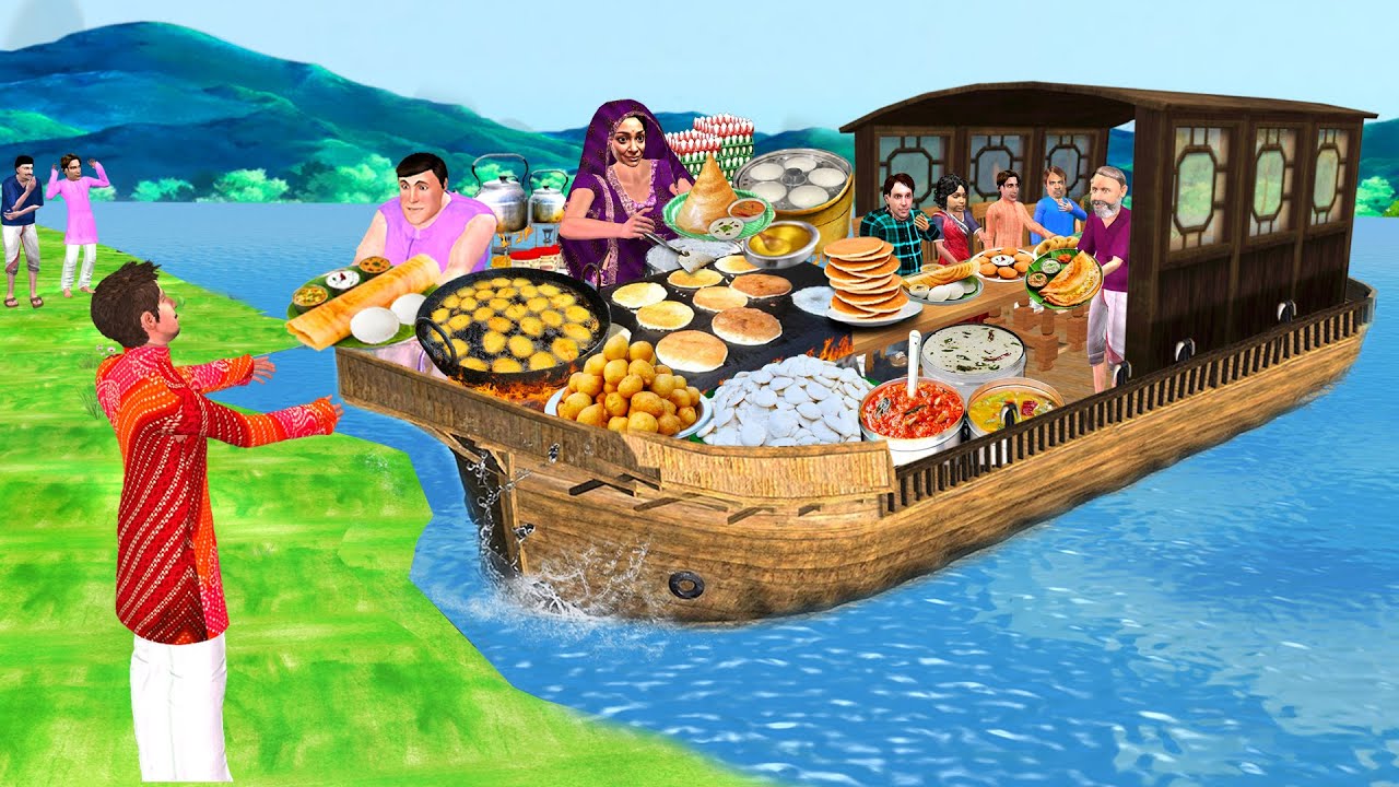 Boat Dhaba Morning Breakfast Hindi Moral Story