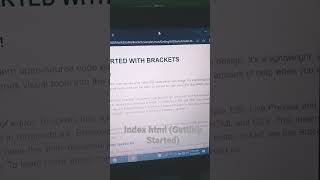 Html index brackets started #basichtml