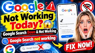 Google Not Working Today 😱 | Google Search Down & Not Working | Google Search not working