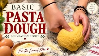 Homemade Pasta Dough From Scratch/Foundation Recipeπ€€π·