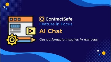 ContractSafe Feature in Focus  AI Chat