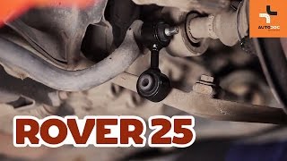 Rover 25 RF techninė priežiūra - videopamokos