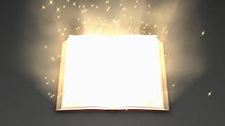 Magical book zoom in animation