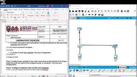 Data Communications and Networking 2 Cisco 2 - Inter-VLAN Routing