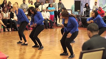 Alpha Theta chapter of Zeta Phi Beta - "Freestyle" Round 1 Greekdom 2K13 Stroll Off