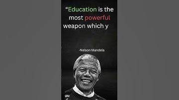 “Education is the... || Nelson Mandela quotes