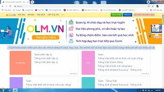 Hướng Dẫn Học Trực Tuyến Trên Trang Olmvn