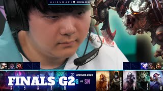 DWG vs SN - Game 2 | Grand Finals S10 LoL Worlds 2020 PlayOffs | DAMWON Gaming vs Suning G2 full