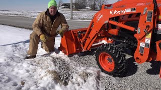 Kubota LX3310 Cleans Up My Mess!