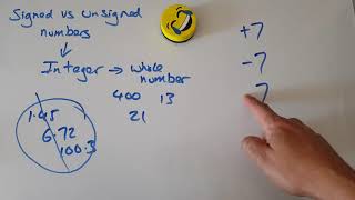 Signed vs unsigned numbers/integers