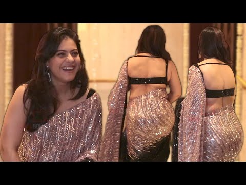 Kajol in Saree - The Gorgeous Diva Video from Manish Malhotra Diwali Party 2022