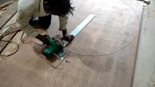 प्लाईवुड को गोलाई में कैसे कटिंग करते है | Ply ko round kaise karte hai | How to cutting round ply