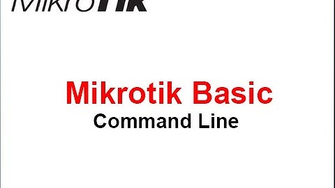 Basic Configure Mikrotik using Command Line(CLI)_Part 01