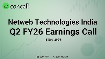 Netweb Technologies India Q2 FY26 Earnings Conference Call | Concall.in