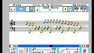 Amiga - The Music Studio - Soft Cell - CHIPS ON MY SHOULDER screenshot 2