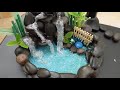 DIY Pebble Fountain | Hot Glue Waterfall